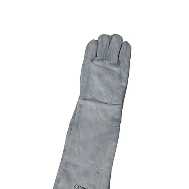 PIONEER SAFETY Gloves Leather Welding Chrome Cow Split D/Palm Shoulder 16" Large