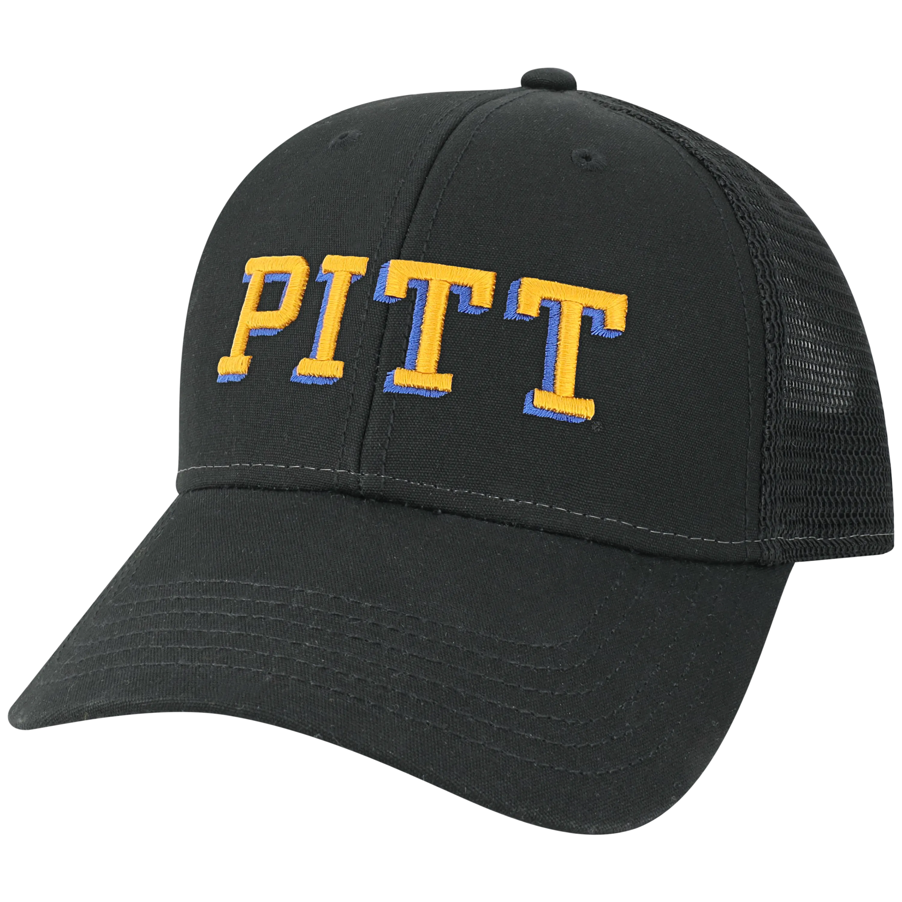 Pittsburgh Panthers College Vault Black Lo-Pro Snapback Adjustable Trucker Hat