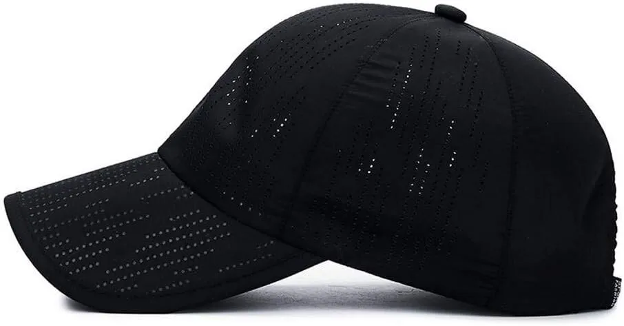 Plain Breathable Quick Drying Baseball Cap Mesh Sun Hat for Baseball Golf Fishing Outdoor Hats