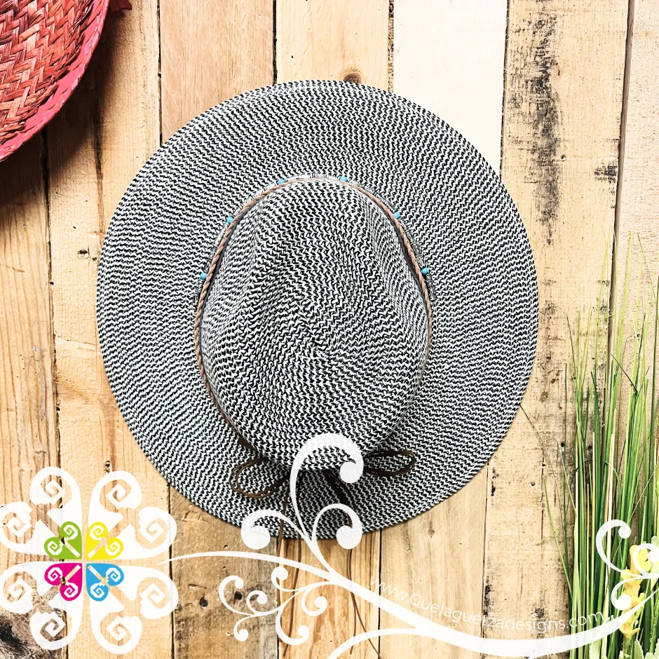 Playa Indiana Silver and Teal - Summer Hat