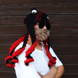 Plus Size Colorful Octopus Tentacle Beanie