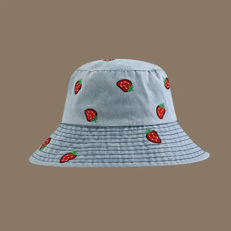Plus Size Strawberry Bucket Hat