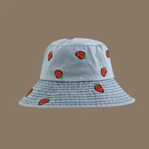 Plus Size Strawberry Bucket Hat