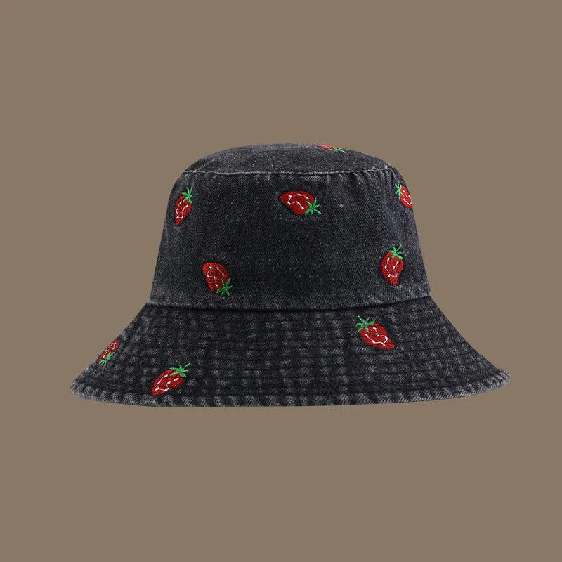 Plus Size Strawberry Bucket Hat