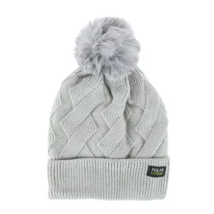 Polar Extreme Women's Zigzag Print Beanie Cuff Cap with Sherpa Lining