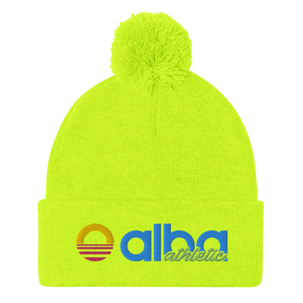 Pom-Pom Beanie - Neon