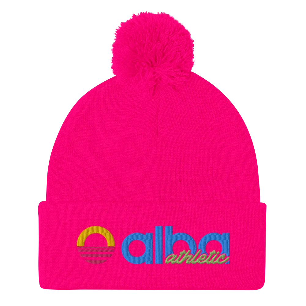 Pom-Pom Beanie - Neon
