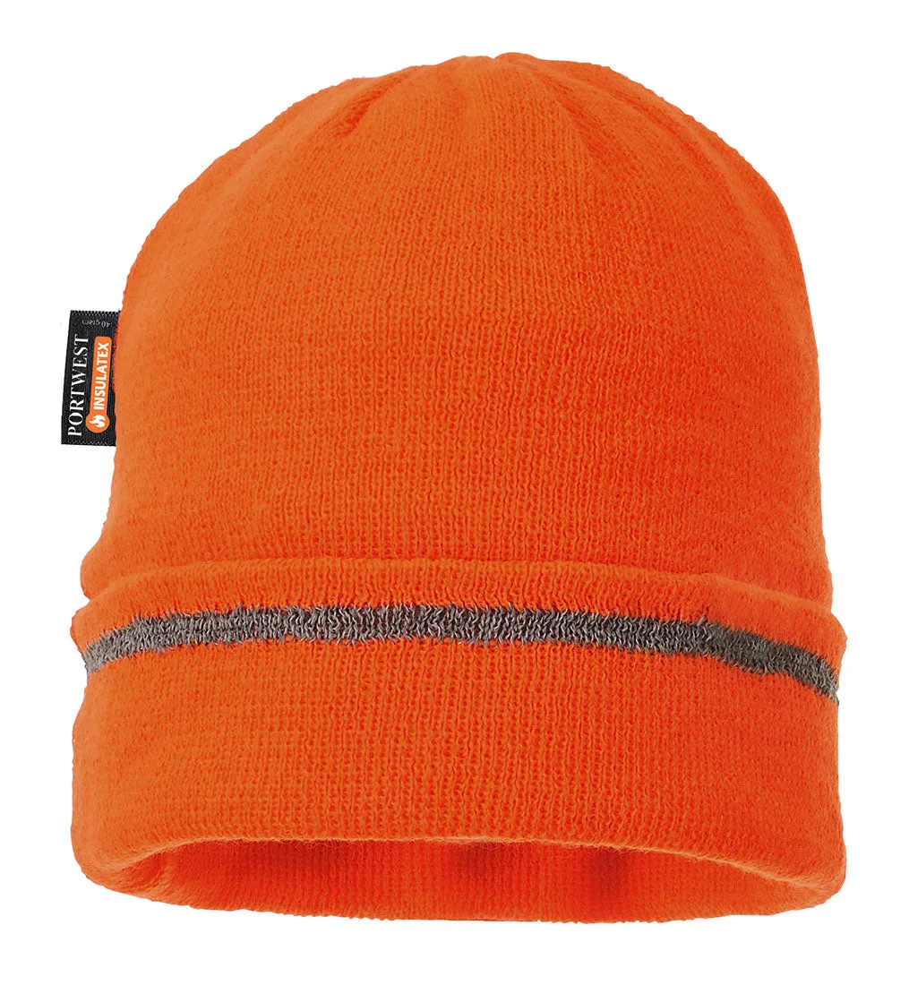 Portwest Knitted Hat Reflective Trim B023