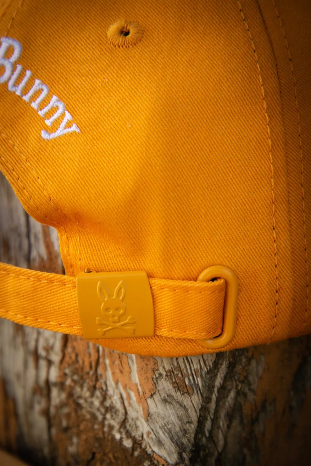 Psycho Bunny 3D Logo Bright Orange Baseball Cap