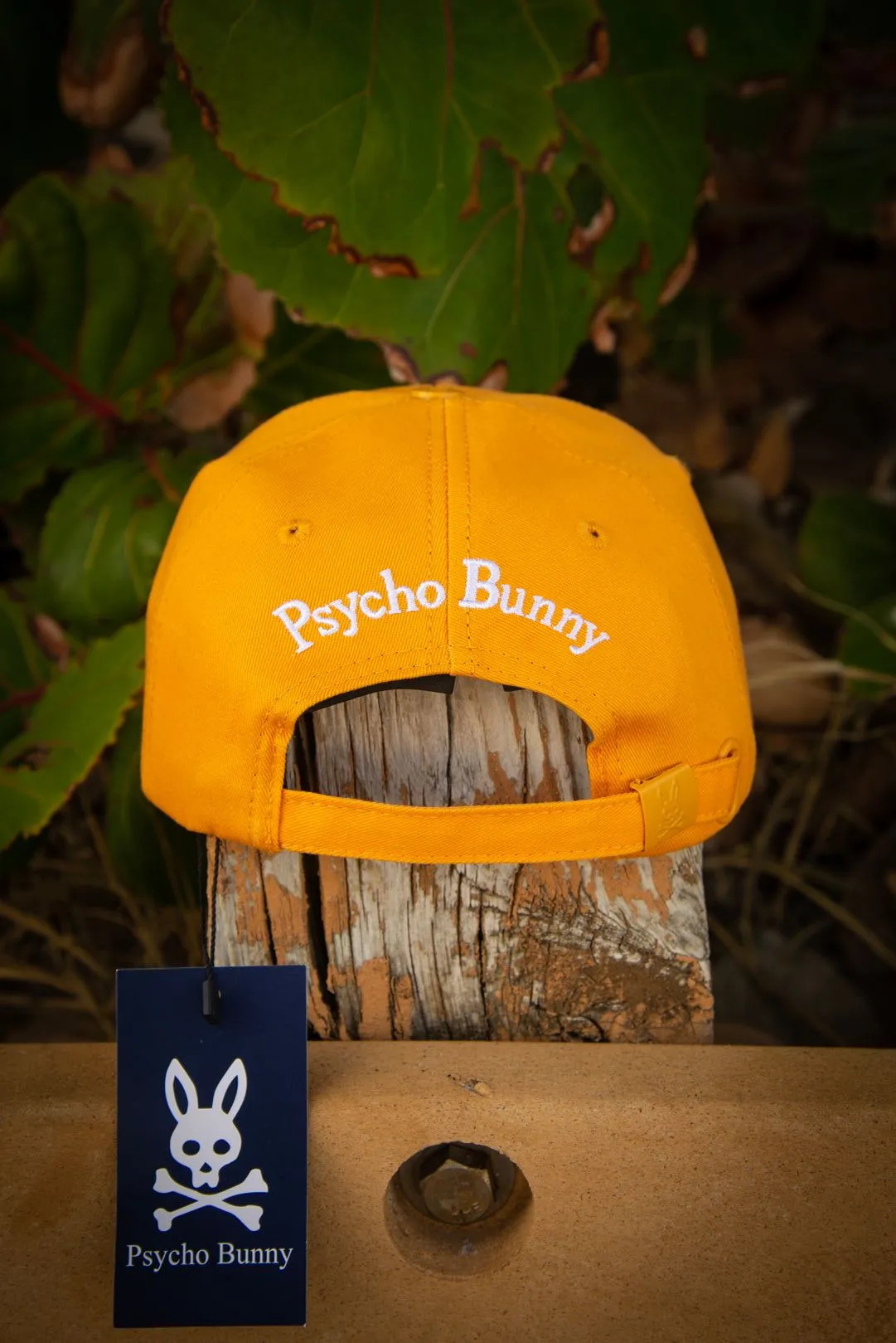 Psycho Bunny 3D Logo Bright Orange Baseball Cap
