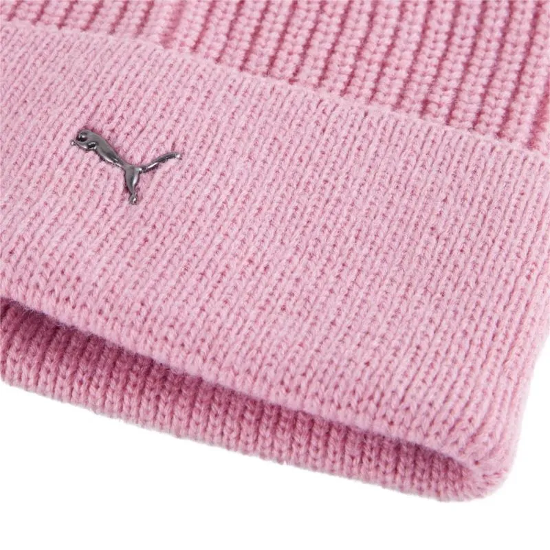 Puma Women's Light Pink Metal Cat Beanie - Cozy & Stylish Cold Weather Essential