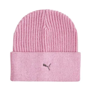 Puma Women's Light Pink Metal Cat Beanie - Cozy & Stylish Cold Weather Essential