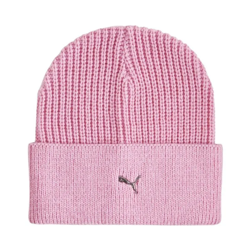 Puma Women's Light Pink Metal Cat Beanie - Cozy & Stylish Cold Weather Essential
