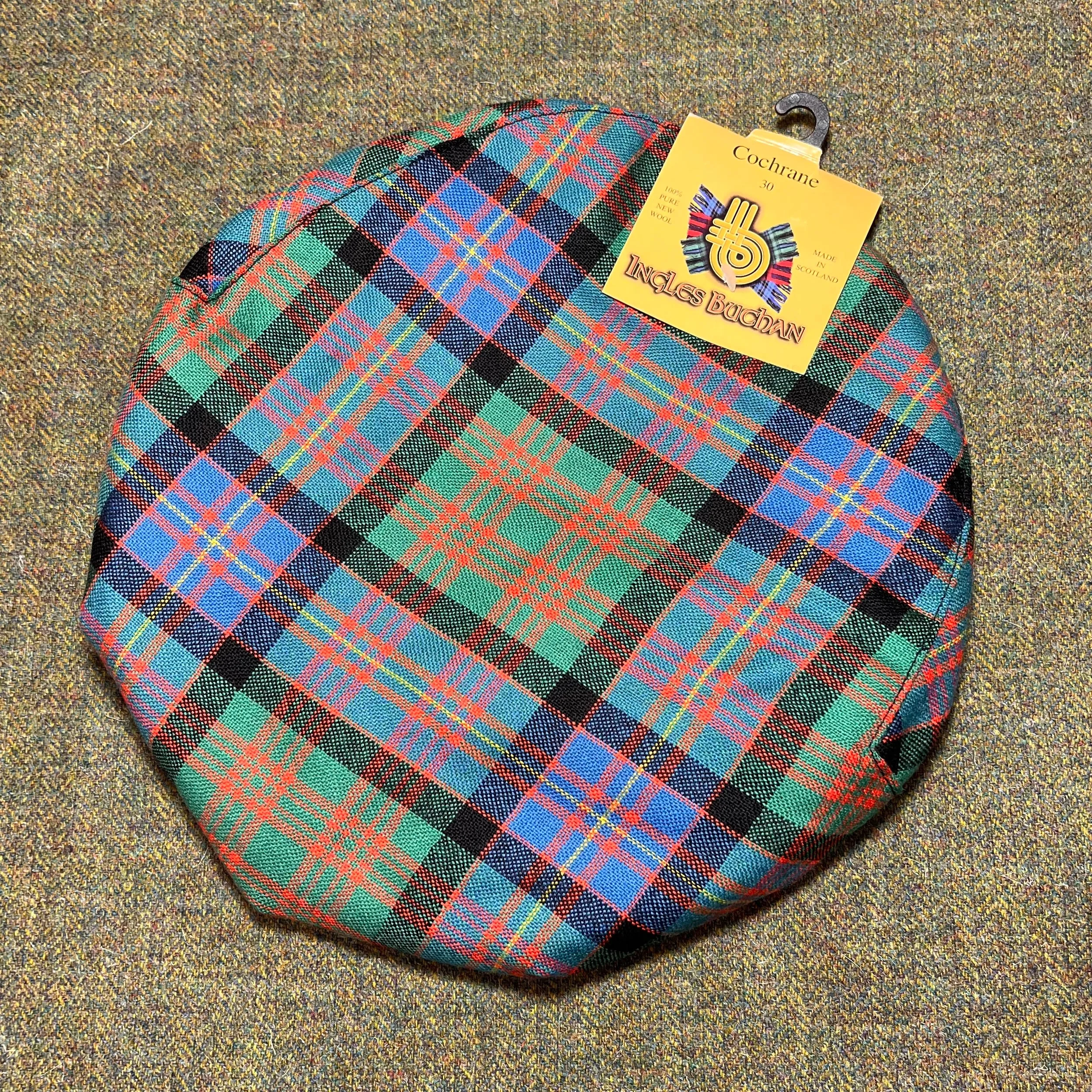 Pure Wool Golf Cap in Cochrane Ancient Tartan