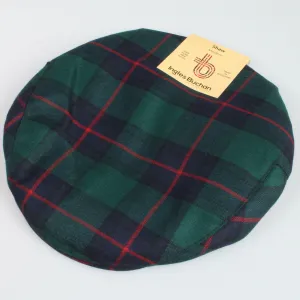 Pure Wool Golf Cap in Shaw Modern Tartan