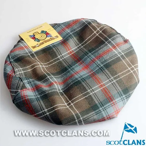 Pure Wool Golf Cap in Sutherland Weathered Tartan