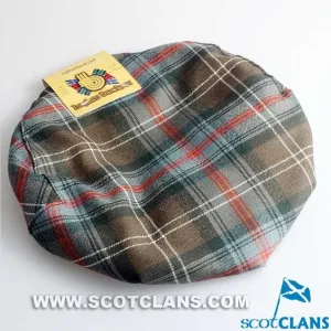 Pure Wool Golf Cap in Sutherland Weathered Tartan