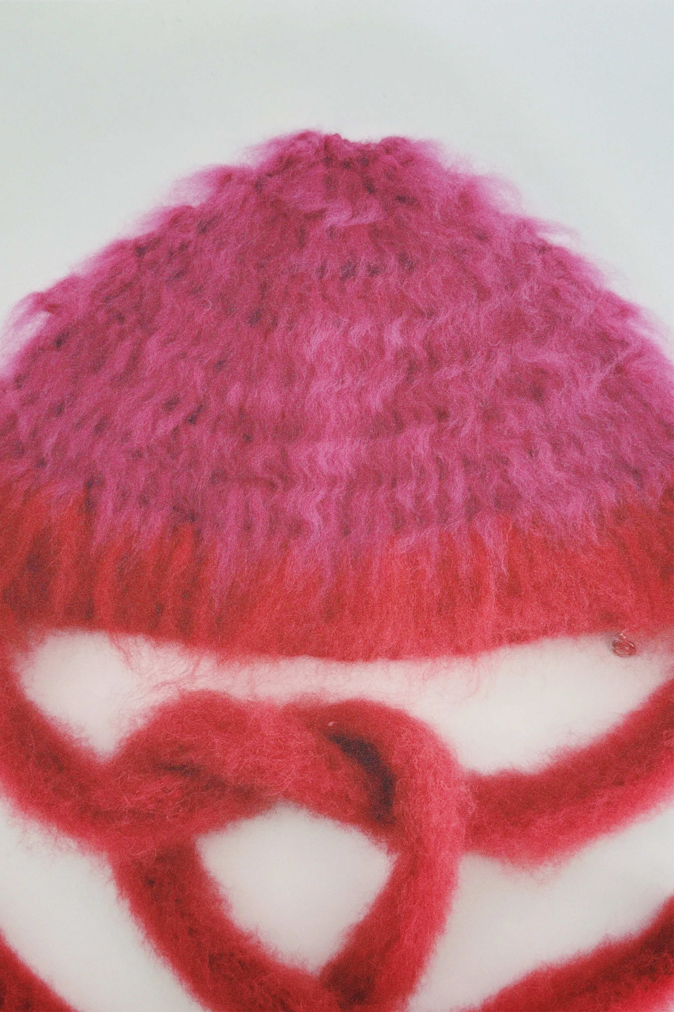 Purple and Red Crochet Bonnet