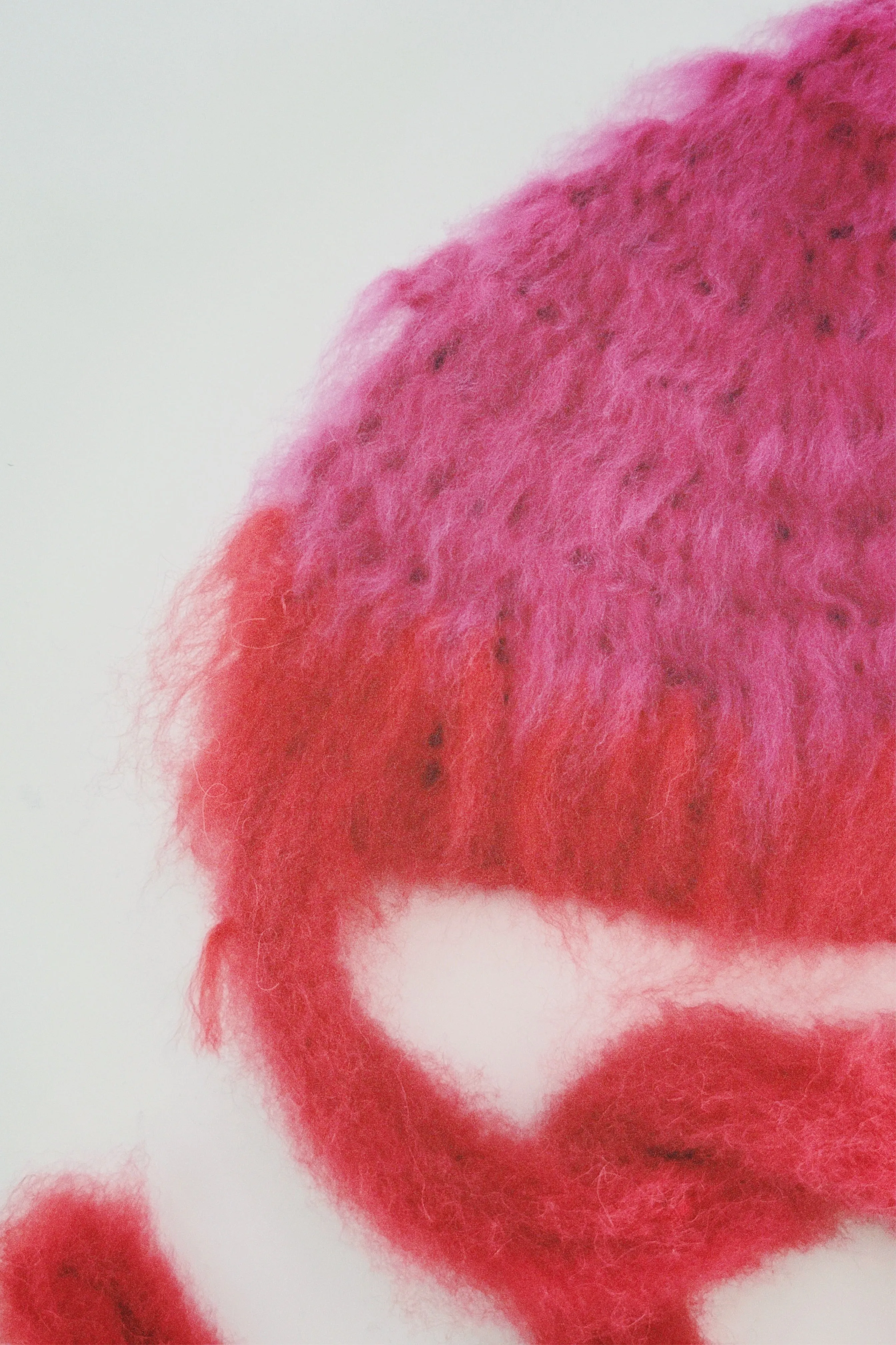 Purple and Red Crochet Bonnet