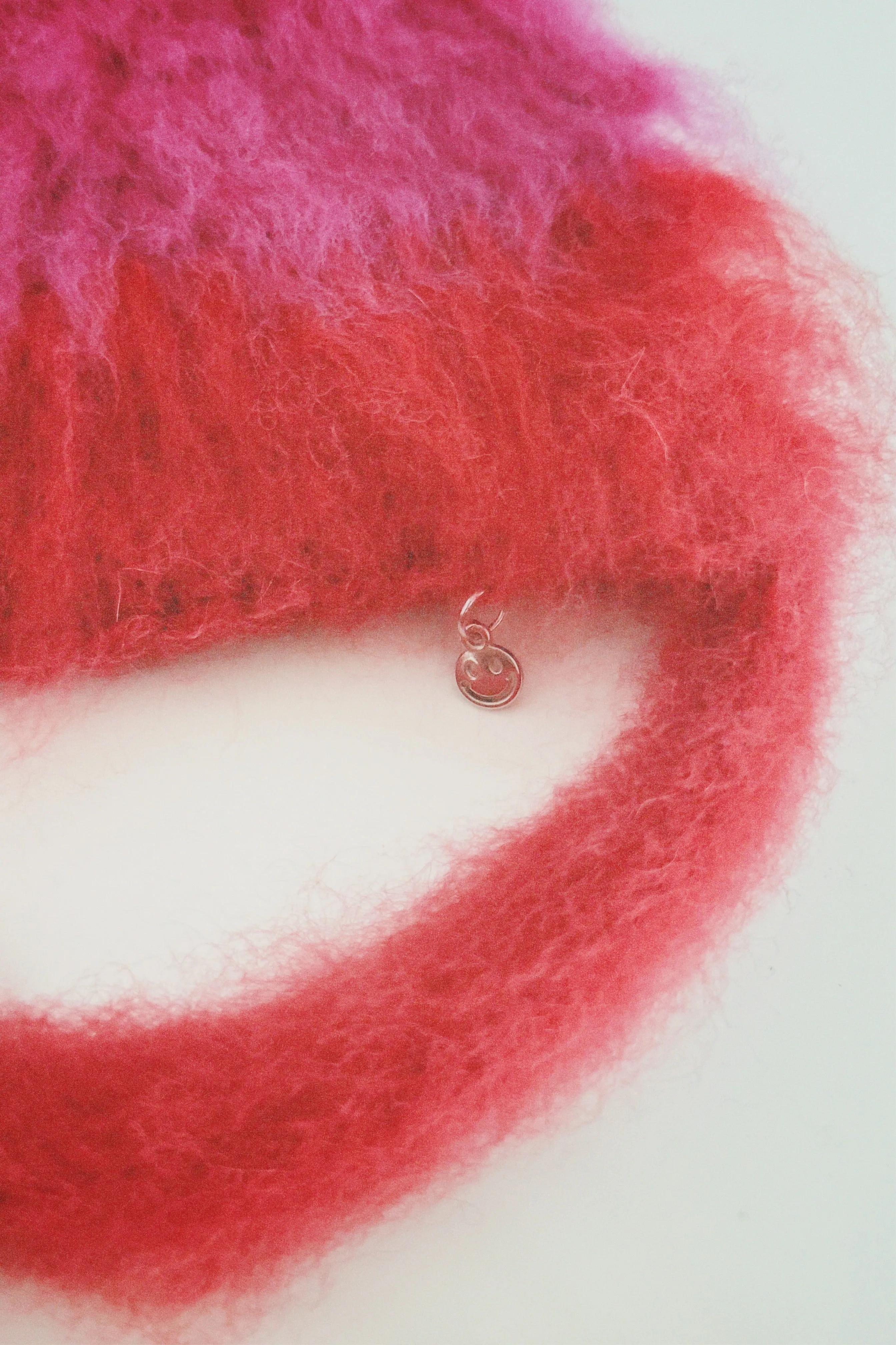 Purple and Red Crochet Bonnet