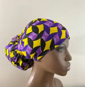 Purple Rain Satin Lined Ponytail Scrub Hat