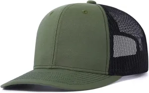 Quanhaigou Trucker Hat - Mesh Snap Back - Unisex Adjustable Baseball Cap - Outdoor Hats for Men Women