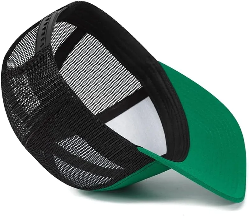 Quanhaigou Trucker Hat - Mesh Snap Back - Unisex Adjustable Baseball Cap - Outdoor Hats for Men Women