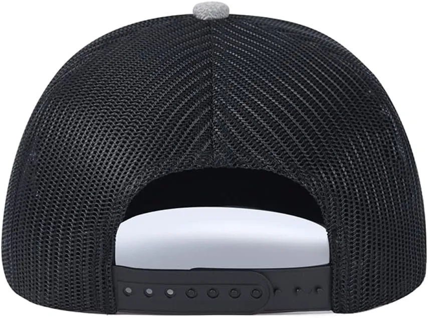 Quanhaigou Trucker Hat - Mesh Snap Back - Unisex Adjustable Baseball Cap - Outdoor Hats for Men Women
