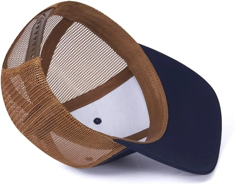Quanhaigou Trucker Hat - Mesh Snap Back - Unisex Adjustable Baseball Cap - Outdoor Hats for Men Women