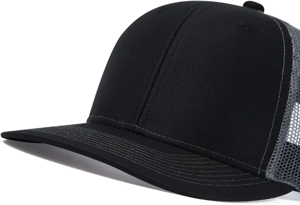 Quanhaigou Trucker Hat - Mesh Snap Back - Unisex Adjustable Baseball Cap - Outdoor Hats for Men Women
