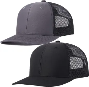 Quanhaigou Trucker Hat - Mesh Snap Back - Unisex Adjustable Baseball Cap - Outdoor Hats for Men Women