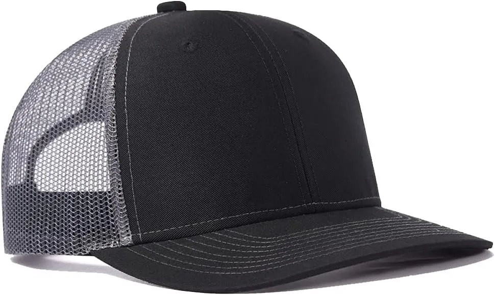 Quanhaigou Trucker Hat - Mesh Snap Back - Unisex Adjustable Baseball Cap - Outdoor Hats for Men Women