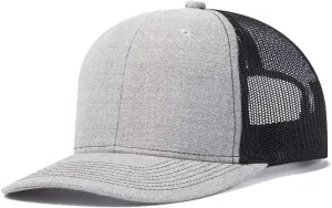 Quanhaigou Trucker Hat - Mesh Snap Back - Unisex Adjustable Baseball Cap - Outdoor Hats for Men Women