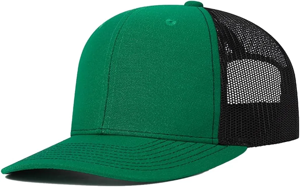 Quanhaigou Trucker Hat - Mesh Snap Back - Unisex Adjustable Baseball Cap - Outdoor Hats for Men Women