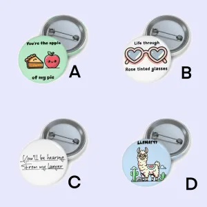Quirky Phrase Pin badge bundle