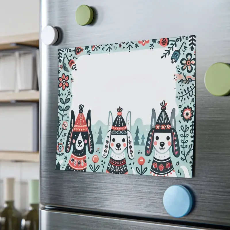 Quirky Three Dogs Wearing Hats Sticky Notes
