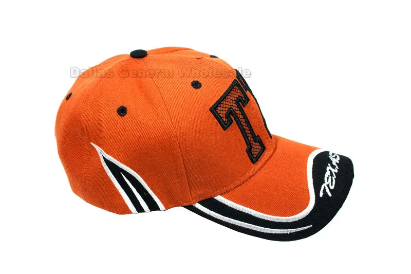 "TX" Design Casual Baseball Caps Wholesale
