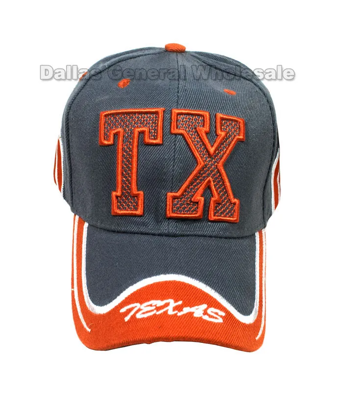 "TX" Design Casual Baseball Caps Wholesale