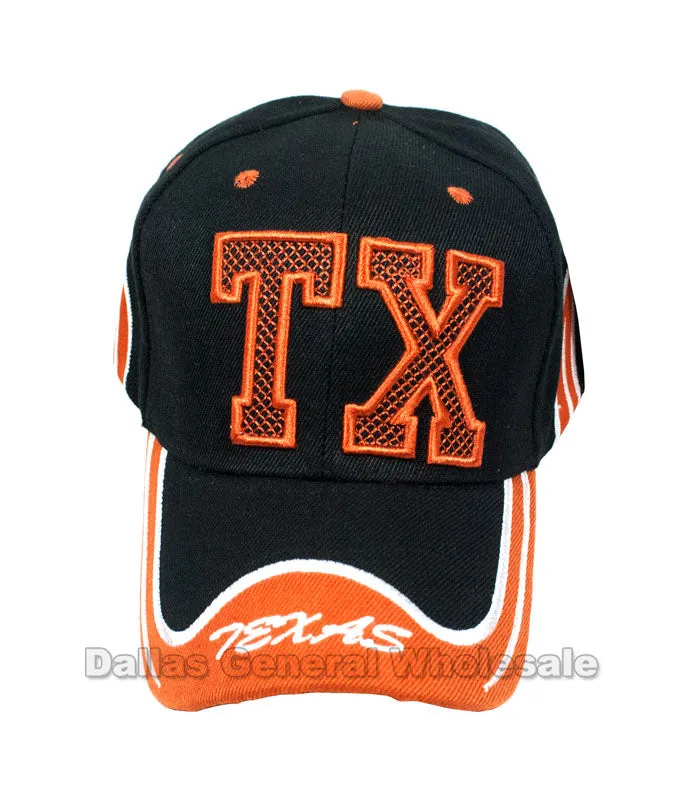 "TX" Design Casual Baseball Caps Wholesale