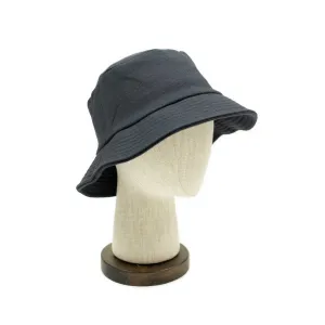 "Vintage Fleece" bucket hat in charcoal cotton