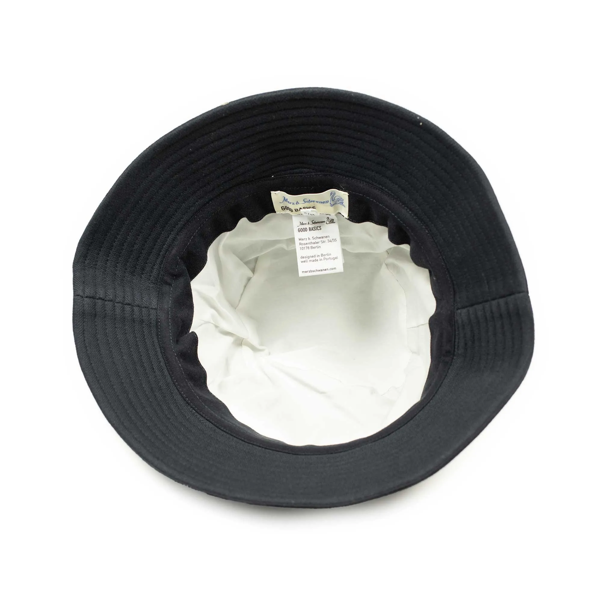 "Vintage Fleece" bucket hat in charcoal cotton
