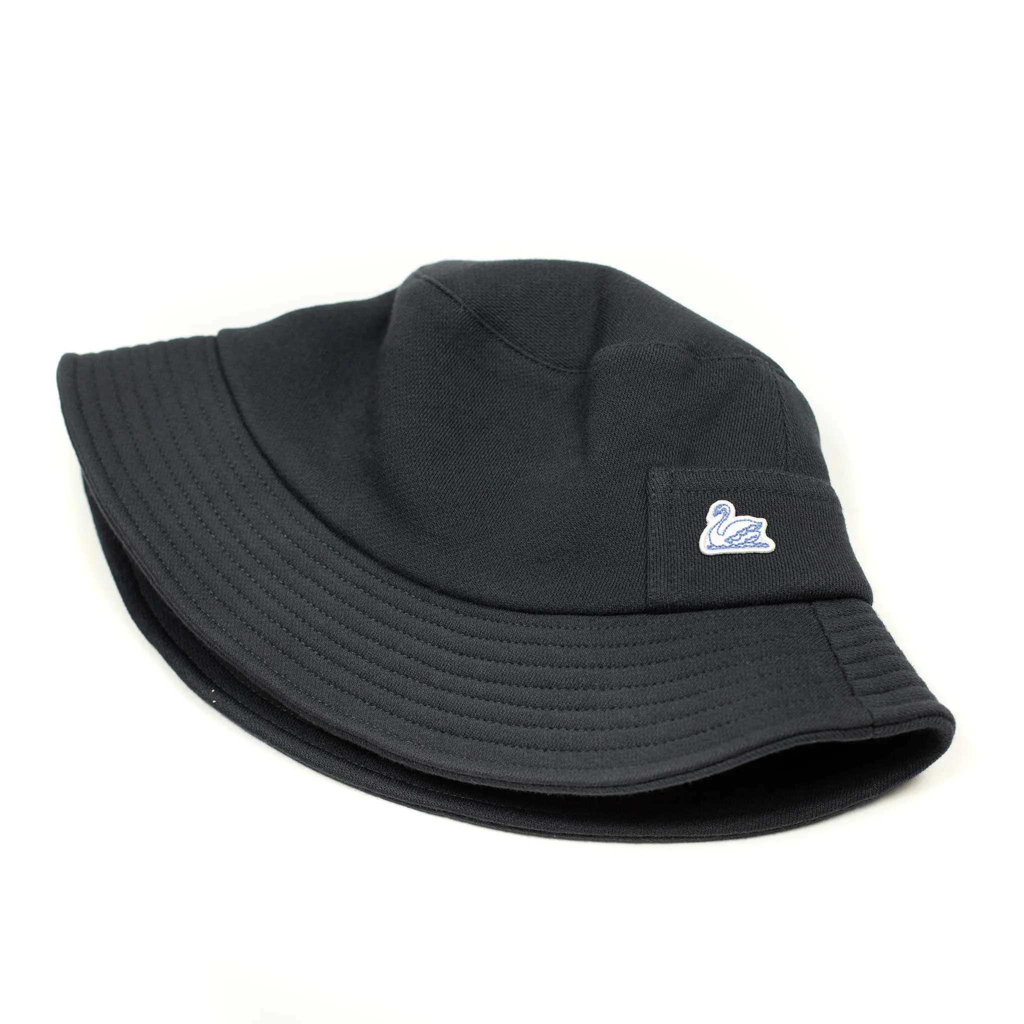"Vintage Fleece" bucket hat in charcoal cotton