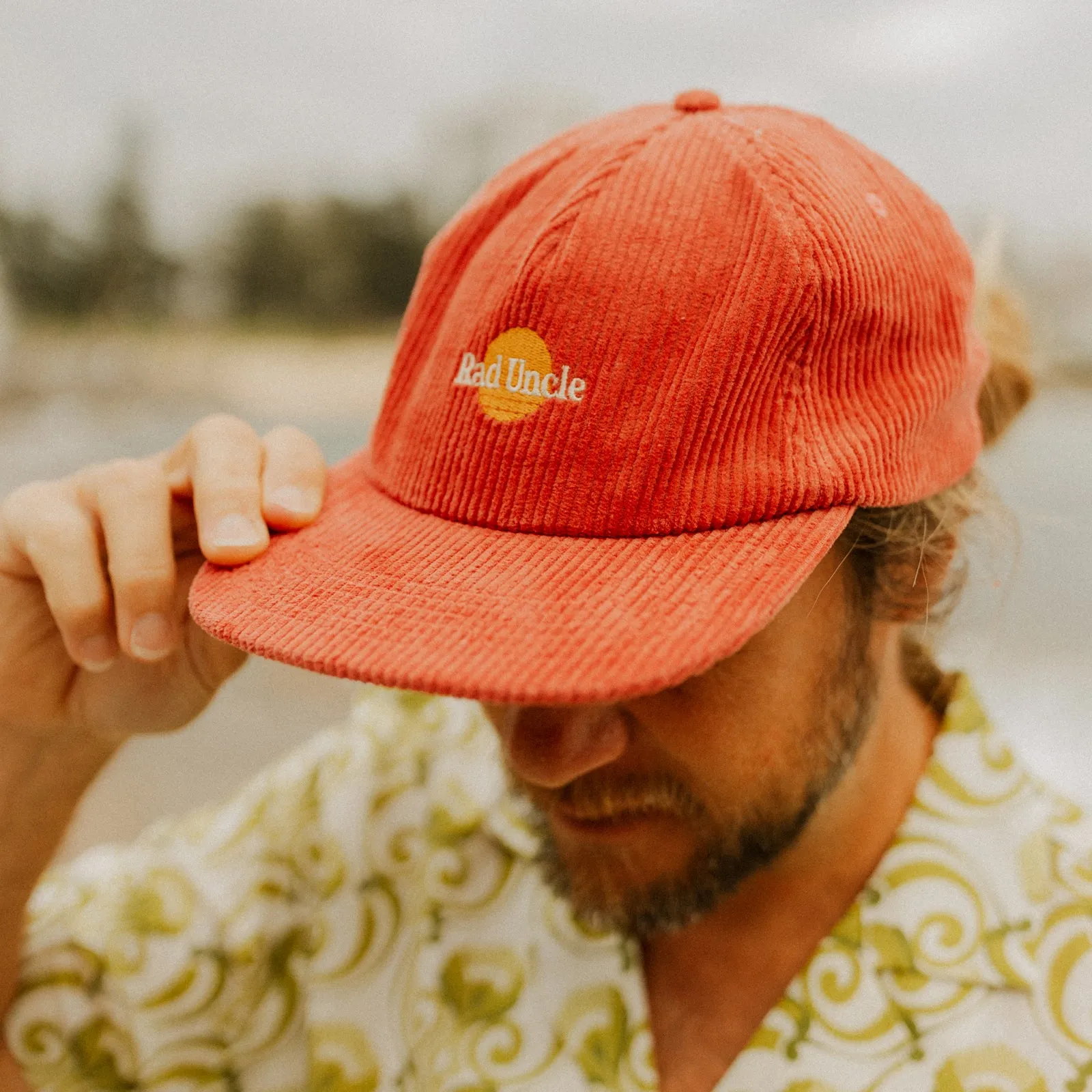 Rad Uncle Cord Cap - Eco Red