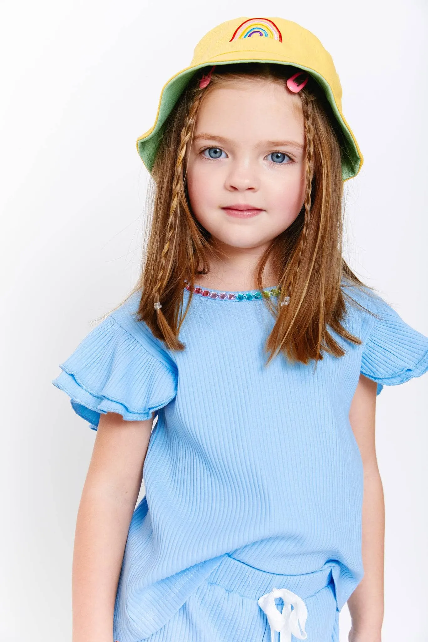 Rainbow Bucket Hat Reversible