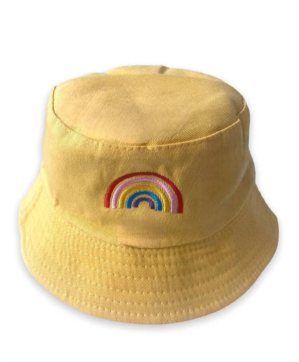 Rainbow Bucket Hat Reversible