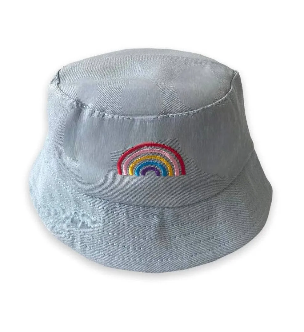 Rainbow Bucket Hat Reversible