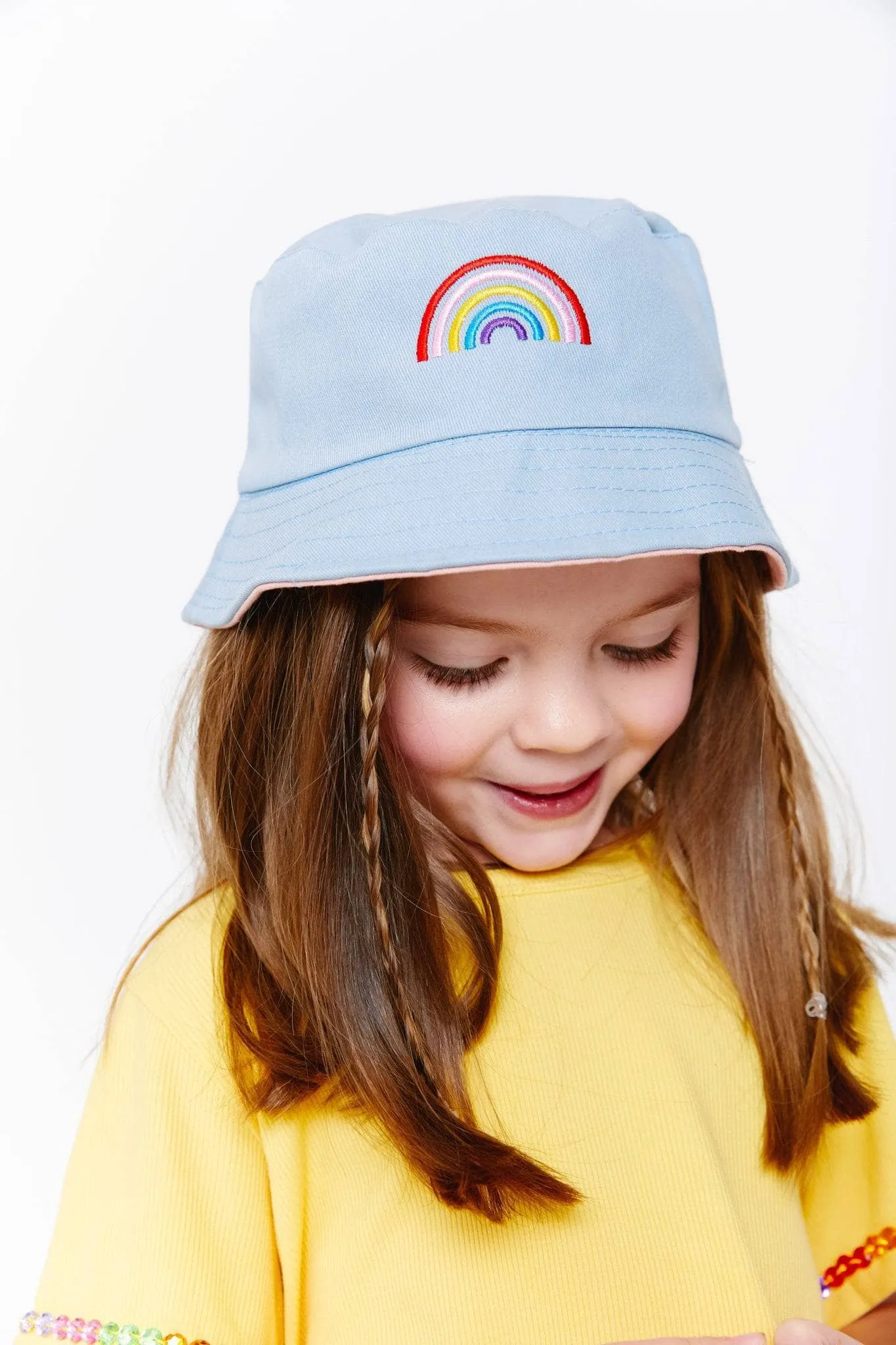 Rainbow Bucket Hat Reversible