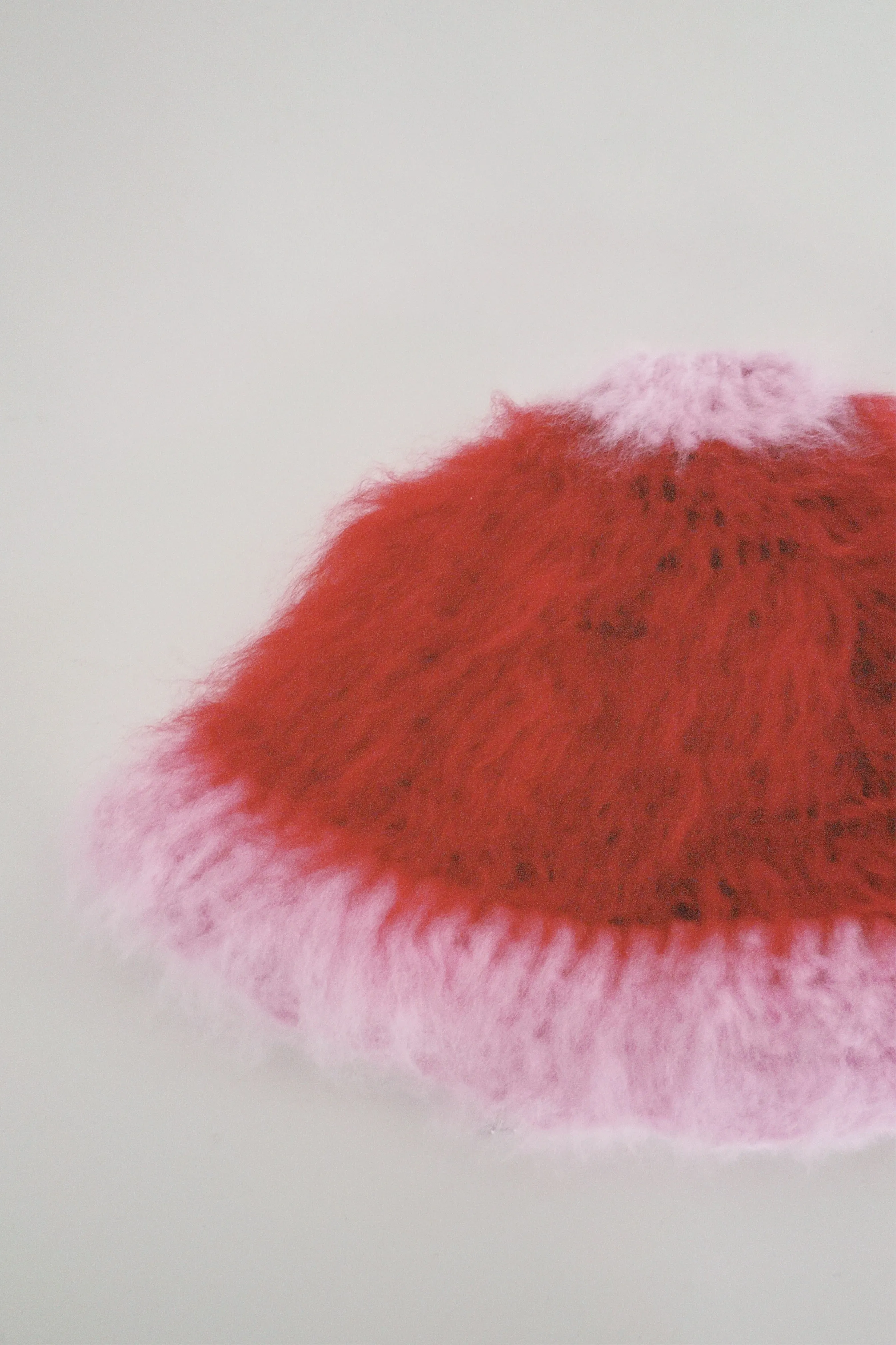 Red and Pink Crochet Hat