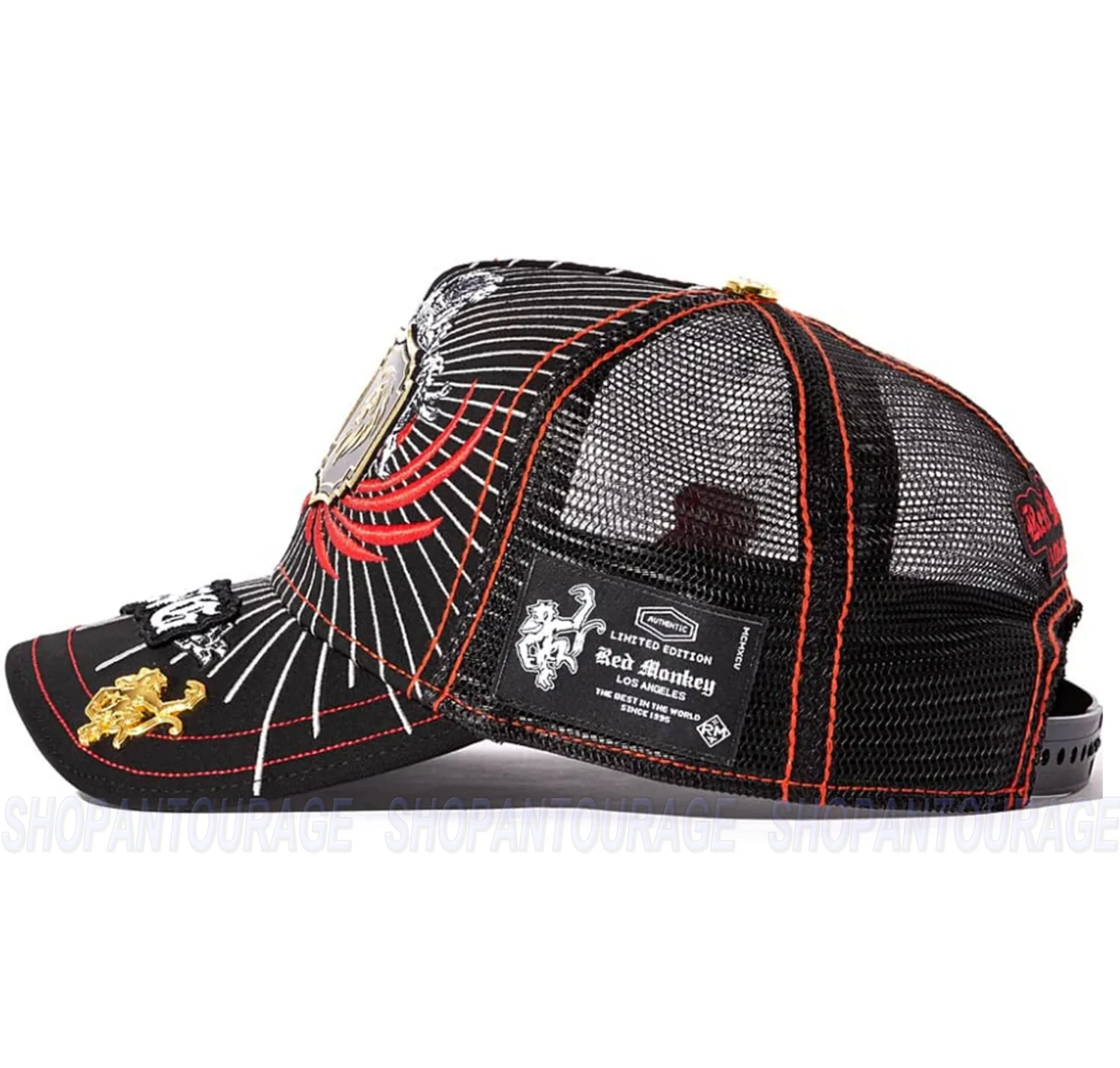 Red Monkey Lion King Black RM1492 New Limited Edition Unisex Trucker Hat Cap