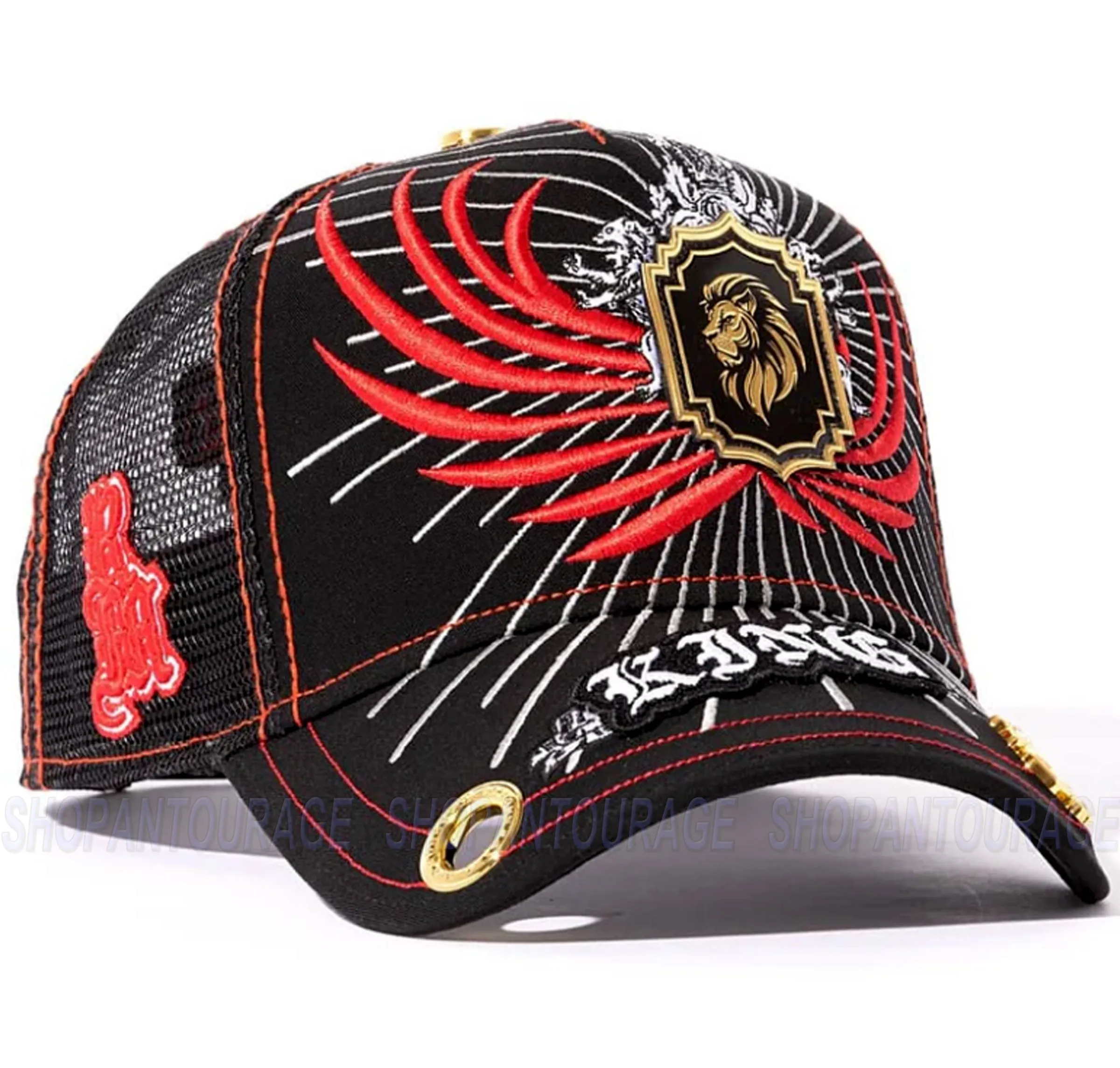 Red Monkey Lion King Black RM1492 New Limited Edition Unisex Trucker Hat Cap